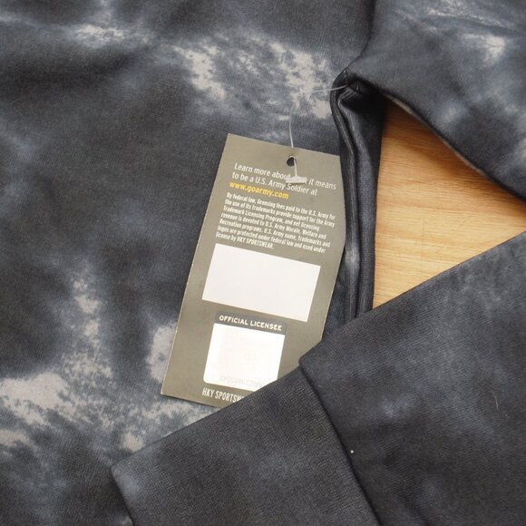 US Army Men's Zippered Hoodie Black Camo BNWT - Picture 5 of 5